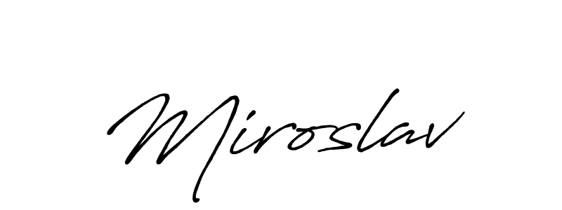 Antro_Vectra_Bolder is a professional signature style that is perfect for those who want to add a touch of class to their signature. It is also a great choice for those who want to make their signature more unique. Get Miroslav name to fancy signature for free. Miroslav signature style 7 images and pictures png