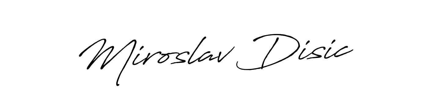 Use a signature maker to create a handwritten signature online. With this signature software, you can design (Antro_Vectra_Bolder) your own signature for name Miroslav Disic. Miroslav Disic signature style 7 images and pictures png