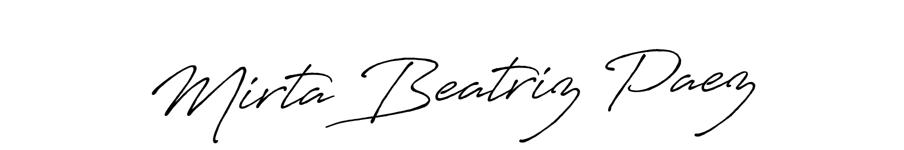 How to make Mirta Beatriz Paez signature? Antro_Vectra_Bolder is a professional autograph style. Create handwritten signature for Mirta Beatriz Paez name. Mirta Beatriz Paez signature style 7 images and pictures png