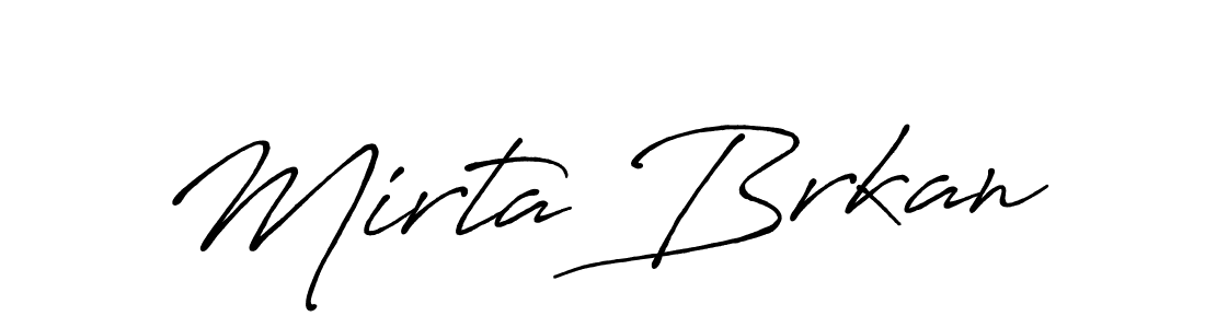 Antro_Vectra_Bolder is a professional signature style that is perfect for those who want to add a touch of class to their signature. It is also a great choice for those who want to make their signature more unique. Get Mirta Brkan name to fancy signature for free. Mirta Brkan signature style 7 images and pictures png