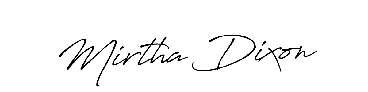 How to make Mirtha Dixon signature? Antro_Vectra_Bolder is a professional autograph style. Create handwritten signature for Mirtha Dixon name. Mirtha Dixon signature style 7 images and pictures png