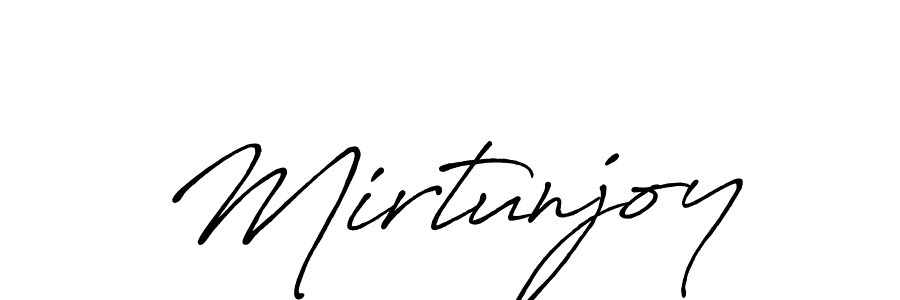 Make a beautiful signature design for name Mirtunjoy. With this signature (Antro_Vectra_Bolder) style, you can create a handwritten signature for free. Mirtunjoy signature style 7 images and pictures png