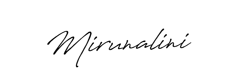 Once you've used our free online signature maker to create your best signature Antro_Vectra_Bolder style, it's time to enjoy all of the benefits that Mirunalini name signing documents. Mirunalini signature style 7 images and pictures png