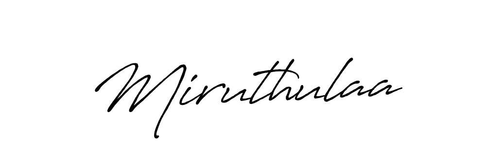 How to make Miruthulaa name signature. Use Antro_Vectra_Bolder style for creating short signs online. This is the latest handwritten sign. Miruthulaa signature style 7 images and pictures png
