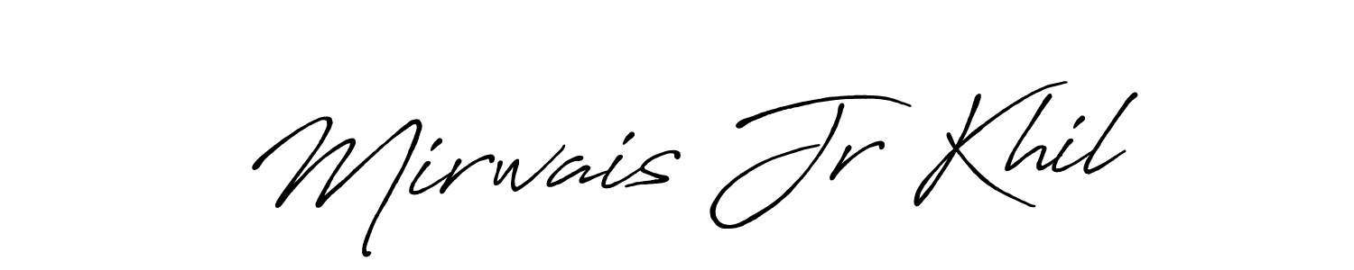 This is the best signature style for the Mirwais Jr Khil name. Also you like these signature font (Antro_Vectra_Bolder). Mix name signature. Mirwais Jr Khil signature style 7 images and pictures png