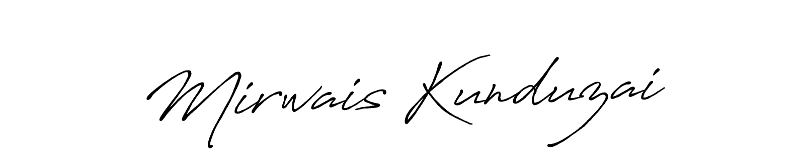 This is the best signature style for the Mirwais Kunduzai name. Also you like these signature font (Antro_Vectra_Bolder). Mix name signature. Mirwais Kunduzai signature style 7 images and pictures png