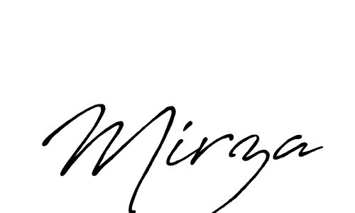 How to make Mirza name signature. Use Antro_Vectra_Bolder style for creating short signs online. This is the latest handwritten sign. Mirza signature style 7 images and pictures png