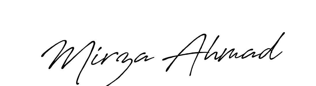 You can use this online signature creator to create a handwritten signature for the name Mirza Ahmad. This is the best online autograph maker. Mirza Ahmad signature style 7 images and pictures png
