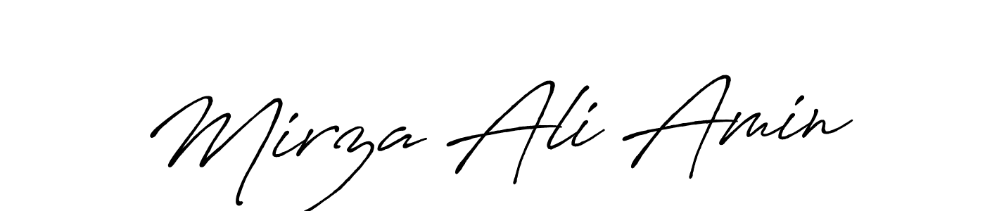Also we have Mirza Ali Amin name is the best signature style. Create professional handwritten signature collection using Antro_Vectra_Bolder autograph style. Mirza Ali Amin signature style 7 images and pictures png