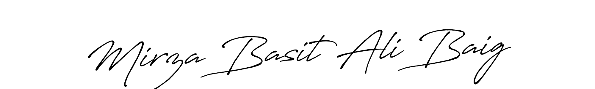 Similarly Antro_Vectra_Bolder is the best handwritten signature design. Signature creator online .You can use it as an online autograph creator for name Mirza Basit Ali Baig. Mirza Basit Ali Baig signature style 7 images and pictures png