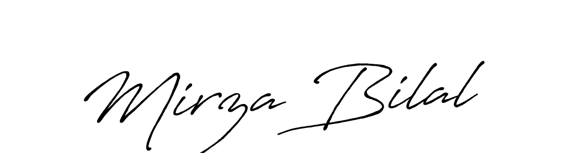 Make a short Mirza Bilal signature style. Manage your documents anywhere anytime using Antro_Vectra_Bolder. Create and add eSignatures, submit forms, share and send files easily. Mirza Bilal signature style 7 images and pictures png