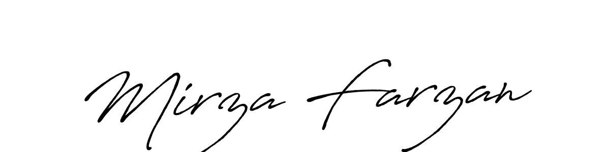 How to make Mirza Farzan signature? Antro_Vectra_Bolder is a professional autograph style. Create handwritten signature for Mirza Farzan name. Mirza Farzan signature style 7 images and pictures png