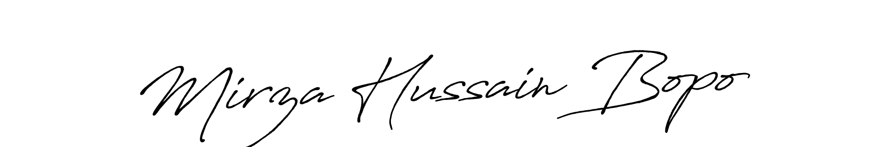 Make a beautiful signature design for name Mirza Hussain Bopo. Use this online signature maker to create a handwritten signature for free. Mirza Hussain Bopo signature style 7 images and pictures png