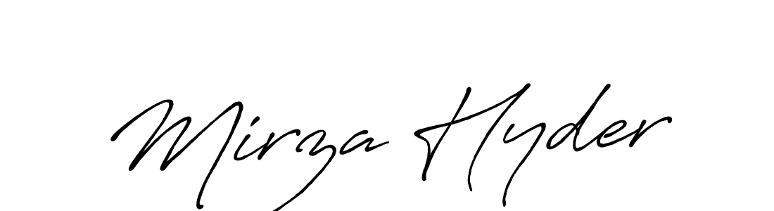 Antro_Vectra_Bolder is a professional signature style that is perfect for those who want to add a touch of class to their signature. It is also a great choice for those who want to make their signature more unique. Get Mirza Hyder name to fancy signature for free. Mirza Hyder signature style 7 images and pictures png