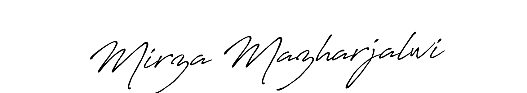 Antro_Vectra_Bolder is a professional signature style that is perfect for those who want to add a touch of class to their signature. It is also a great choice for those who want to make their signature more unique. Get Mirza Mazharjalwi name to fancy signature for free. Mirza Mazharjalwi signature style 7 images and pictures png