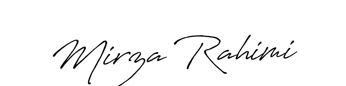 if you are searching for the best signature style for your name Mirza Rahimi. so please give up your signature search. here we have designed multiple signature styles  using Antro_Vectra_Bolder. Mirza Rahimi signature style 7 images and pictures png