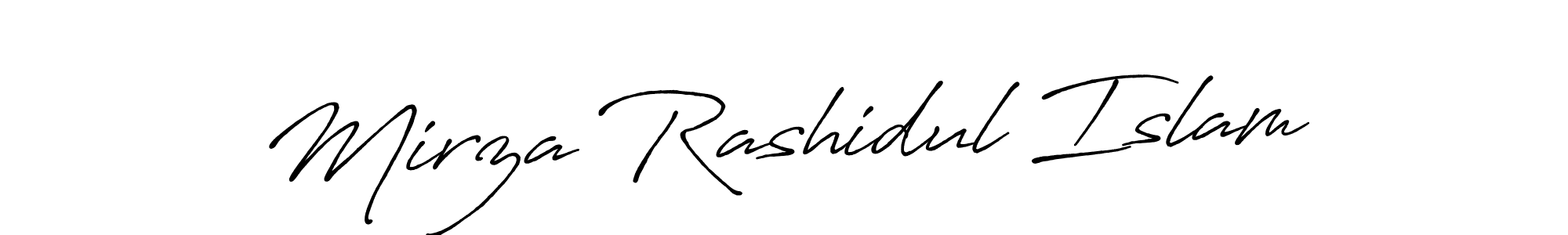 Mirza Rashidul Islam stylish signature style. Best Handwritten Sign (Antro_Vectra_Bolder) for my name. Handwritten Signature Collection Ideas for my name Mirza Rashidul Islam. Mirza Rashidul Islam signature style 7 images and pictures png