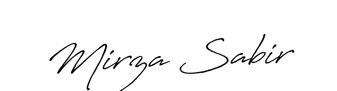 if you are searching for the best signature style for your name Mirza Sabir. so please give up your signature search. here we have designed multiple signature styles  using Antro_Vectra_Bolder. Mirza Sabir signature style 7 images and pictures png