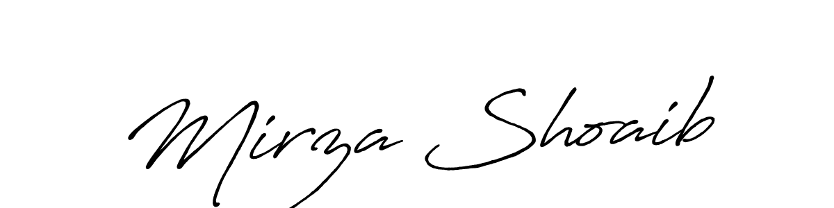 This is the best signature style for the Mirza Shoaib name. Also you like these signature font (Antro_Vectra_Bolder). Mix name signature. Mirza Shoaib signature style 7 images and pictures png