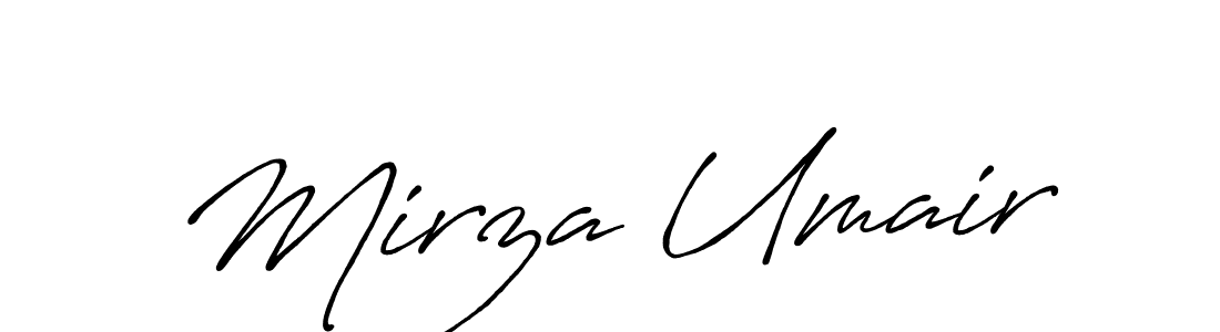 Also You can easily find your signature by using the search form. We will create Mirza Umair name handwritten signature images for you free of cost using Antro_Vectra_Bolder sign style. Mirza Umair signature style 7 images and pictures png