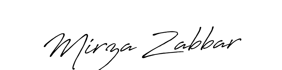 Antro_Vectra_Bolder is a professional signature style that is perfect for those who want to add a touch of class to their signature. It is also a great choice for those who want to make their signature more unique. Get Mirza Zabbar name to fancy signature for free. Mirza Zabbar signature style 7 images and pictures png