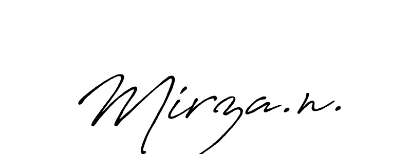 Create a beautiful signature design for name Mirza.n.. With this signature (Antro_Vectra_Bolder) fonts, you can make a handwritten signature for free. Mirza.n. signature style 7 images and pictures png