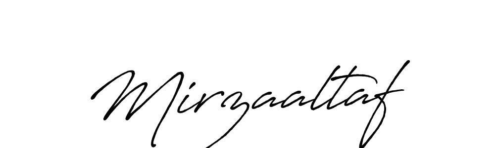 How to make Mirzaaltaf name signature. Use Antro_Vectra_Bolder style for creating short signs online. This is the latest handwritten sign. Mirzaaltaf signature style 7 images and pictures png