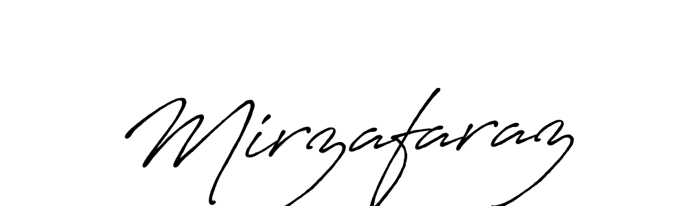 How to make Mirzafaraz signature? Antro_Vectra_Bolder is a professional autograph style. Create handwritten signature for Mirzafaraz name. Mirzafaraz signature style 7 images and pictures png