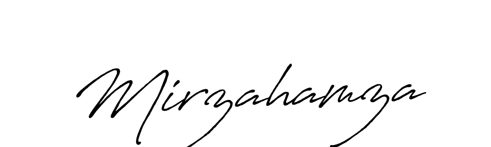 Design your own signature with our free online signature maker. With this signature software, you can create a handwritten (Antro_Vectra_Bolder) signature for name Mirzahamza. Mirzahamza signature style 7 images and pictures png