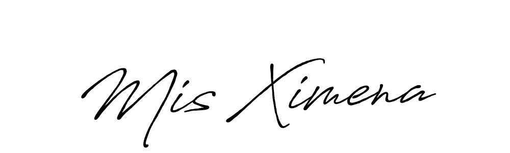 Also You can easily find your signature by using the search form. We will create Mis Ximena name handwritten signature images for you free of cost using Antro_Vectra_Bolder sign style. Mis Ximena signature style 7 images and pictures png