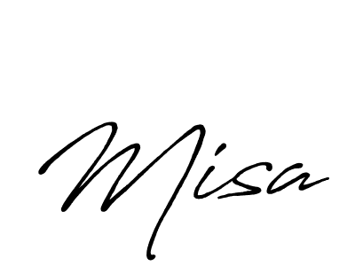 Create a beautiful signature design for name Misa. With this signature (Antro_Vectra_Bolder) fonts, you can make a handwritten signature for free. Misa signature style 7 images and pictures png