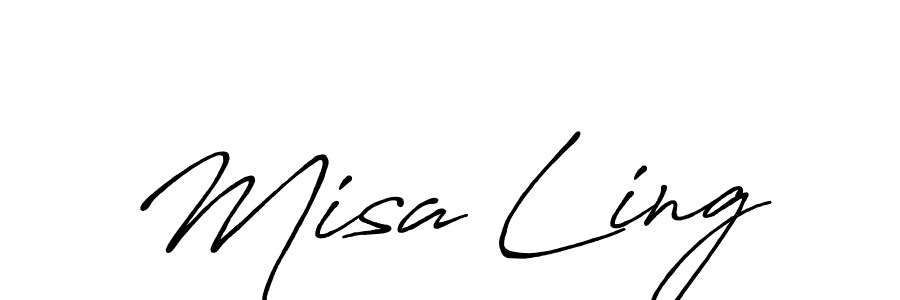 Antro_Vectra_Bolder is a professional signature style that is perfect for those who want to add a touch of class to their signature. It is also a great choice for those who want to make their signature more unique. Get Misa Ling name to fancy signature for free. Misa Ling signature style 7 images and pictures png