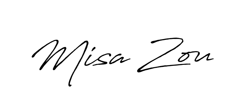 The best way (Antro_Vectra_Bolder) to make a short signature is to pick only two or three words in your name. The name Misa Zou include a total of six letters. For converting this name. Misa Zou signature style 7 images and pictures png