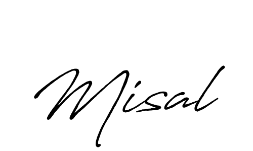 Use a signature maker to create a handwritten signature online. With this signature software, you can design (Antro_Vectra_Bolder) your own signature for name Misal. Misal signature style 7 images and pictures png