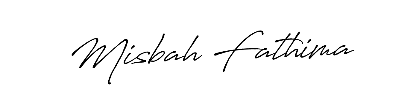 Design your own signature with our free online signature maker. With this signature software, you can create a handwritten (Antro_Vectra_Bolder) signature for name Misbah Fathima. Misbah Fathima signature style 7 images and pictures png