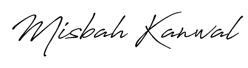 Elevate your brand with a stunning Misbah Kanwal eSignature. The Antro_Vectra_Bolder style provides a balanced, flowing aesthetic for everyday signing. Misbah Kanwal signature style 7 images and pictures png