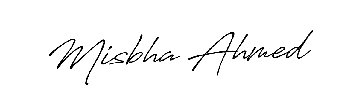 It looks lik you need a new signature style for name Misbha Ahmed. Design unique handwritten (Antro_Vectra_Bolder) signature with our free signature maker in just a few clicks. Misbha Ahmed signature style 7 images and pictures png