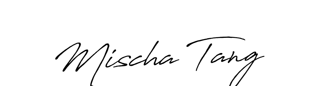 Mischa Tang stylish signature style. Best Handwritten Sign (Antro_Vectra_Bolder) for my name. Handwritten Signature Collection Ideas for my name Mischa Tang. Mischa Tang signature style 7 images and pictures png