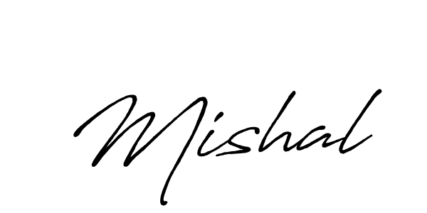 Make a beautiful signature design for name Mishal. With this signature (Antro_Vectra_Bolder) style, you can create a handwritten signature for free. Mishal signature style 7 images and pictures png