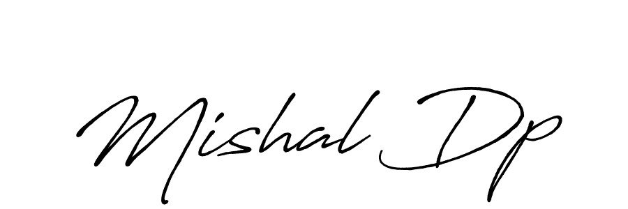 How to make Mishal Dp signature? Antro_Vectra_Bolder is a professional autograph style. Create handwritten signature for Mishal Dp name. Mishal Dp signature style 7 images and pictures png