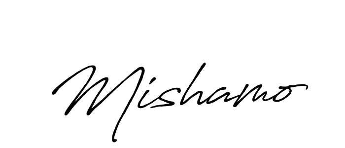 Once you've used our free online signature maker to create your best signature Antro_Vectra_Bolder style, it's time to enjoy all of the benefits that Mishamo name signing documents. Mishamo signature style 7 images and pictures png