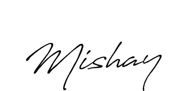 Also we have Mishay name is the best signature style. Create professional handwritten signature collection using Antro_Vectra_Bolder autograph style. Mishay signature style 7 images and pictures png