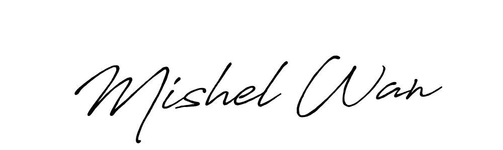 See photos of Mishel Wan official signature by Spectra . Check more albums & portfolios. Read reviews & check more about Antro_Vectra_Bolder font. Mishel Wan signature style 7 images and pictures png