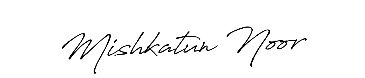 Also You can easily find your signature by using the search form. We will create Mishkatun Noor name handwritten signature images for you free of cost using Antro_Vectra_Bolder sign style. Mishkatun Noor signature style 7 images and pictures png