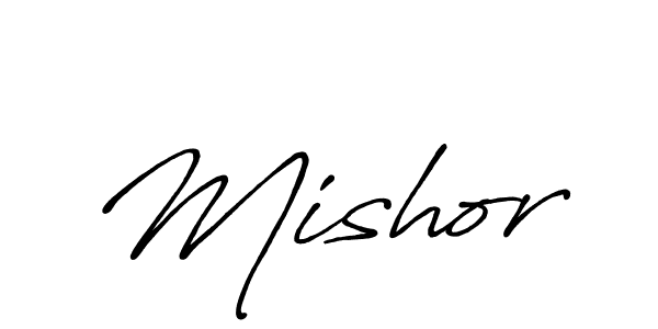 How to make Mishor name signature. Use Antro_Vectra_Bolder style for creating short signs online. This is the latest handwritten sign. Mishor signature style 7 images and pictures png