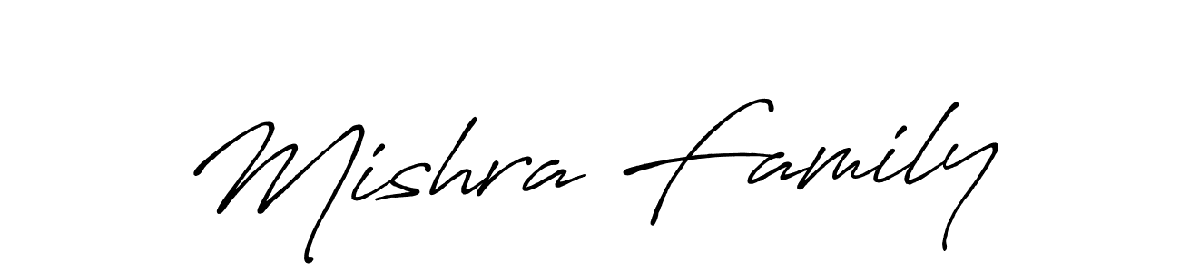 Also we have Mishra Family name is the best signature style. Create professional handwritten signature collection using Antro_Vectra_Bolder autograph style. Mishra Family signature style 7 images and pictures png