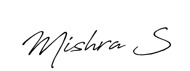 How to make Mishra S signature? Antro_Vectra_Bolder is a professional autograph style. Create handwritten signature for Mishra S name. Mishra S signature style 7 images and pictures png