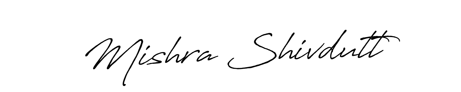It looks lik you need a new signature style for name Mishra Shivdutt. Design unique handwritten (Antro_Vectra_Bolder) signature with our free signature maker in just a few clicks. Mishra Shivdutt signature style 7 images and pictures png