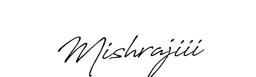 Design your own signature with our free online signature maker. With this signature software, you can create a handwritten (Antro_Vectra_Bolder) signature for name Mishrajiii. Mishrajiii signature style 7 images and pictures png