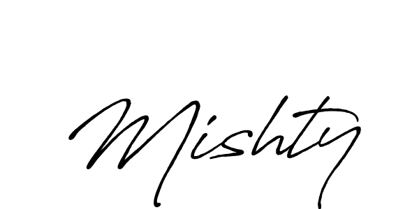 The best way (Antro_Vectra_Bolder) to make a short signature is to pick only two or three words in your name. The name Mishty include a total of six letters. For converting this name. Mishty signature style 7 images and pictures png